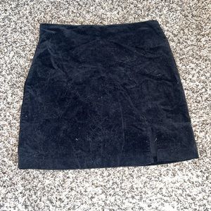 Black corduroy skirt